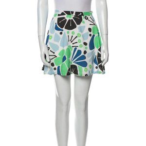 Rachel Antonoff Laura Mini Skirt in Psychedlic Floral Print Size S NWT!